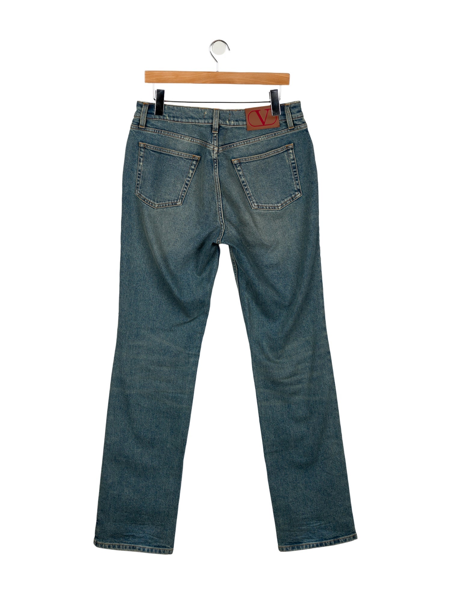 Valentino Mid-Rise Wide Leg Jeans