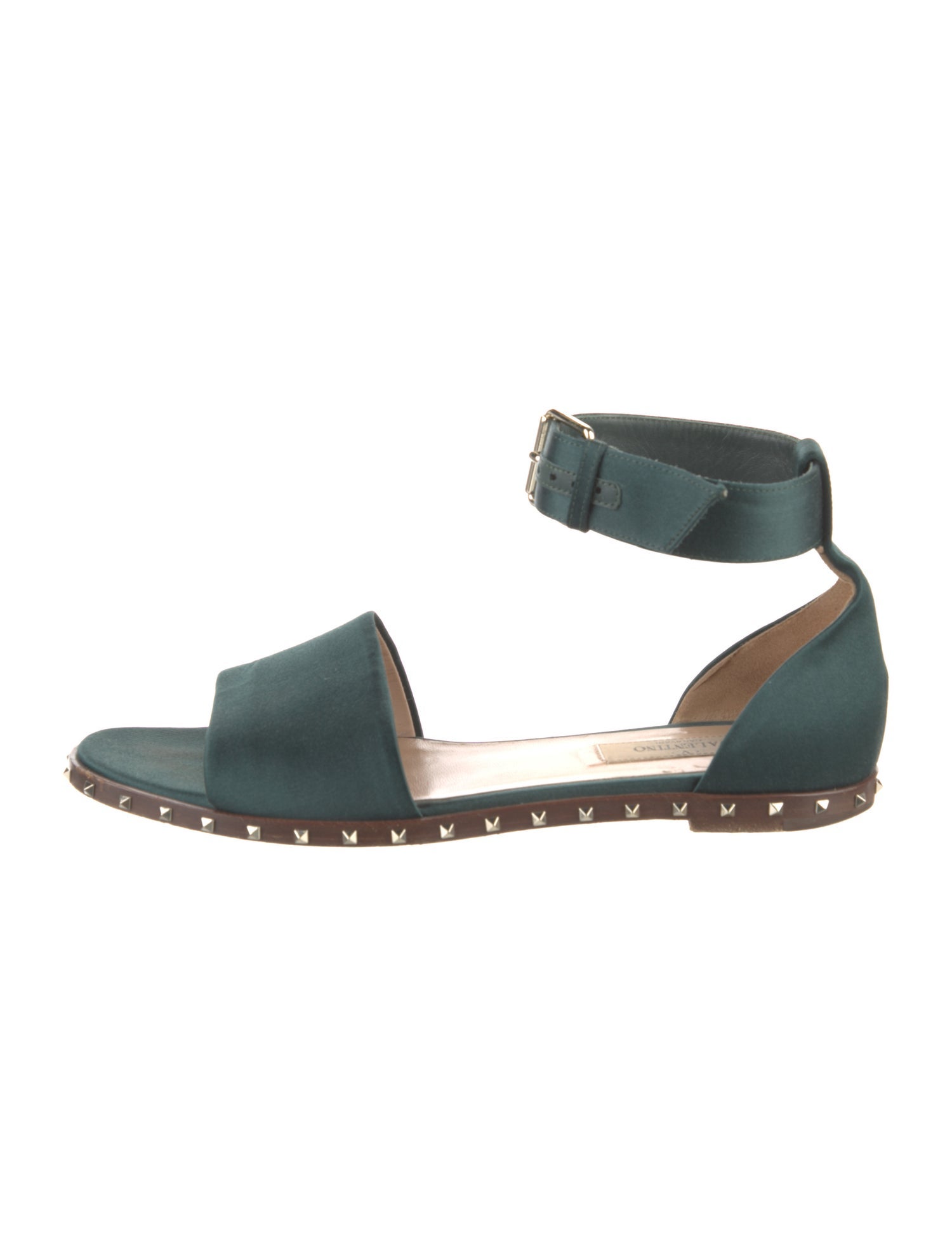 Valentino Rockstud Accents Leather Sandals