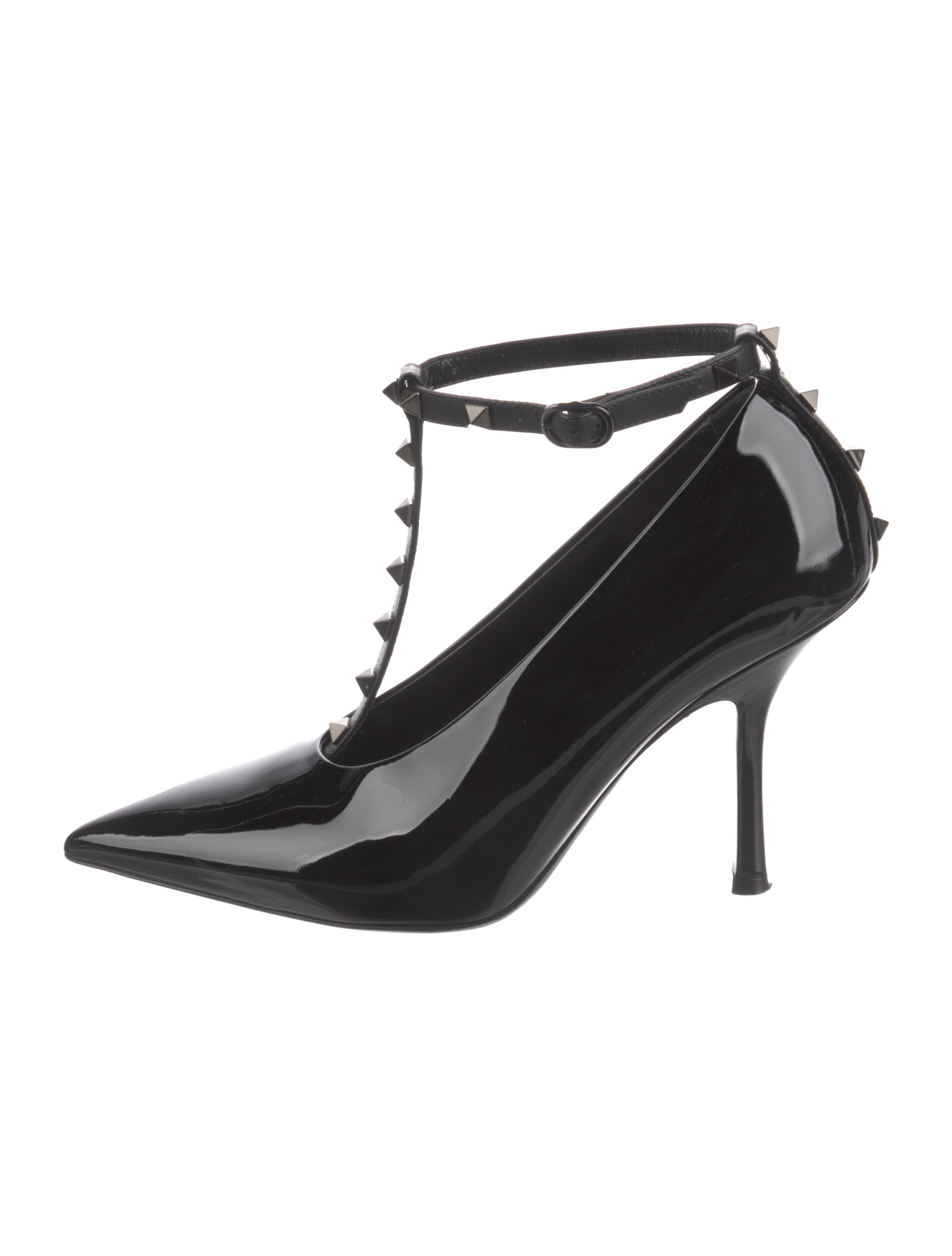 Valentino Patent Leather T-Strap Pumps