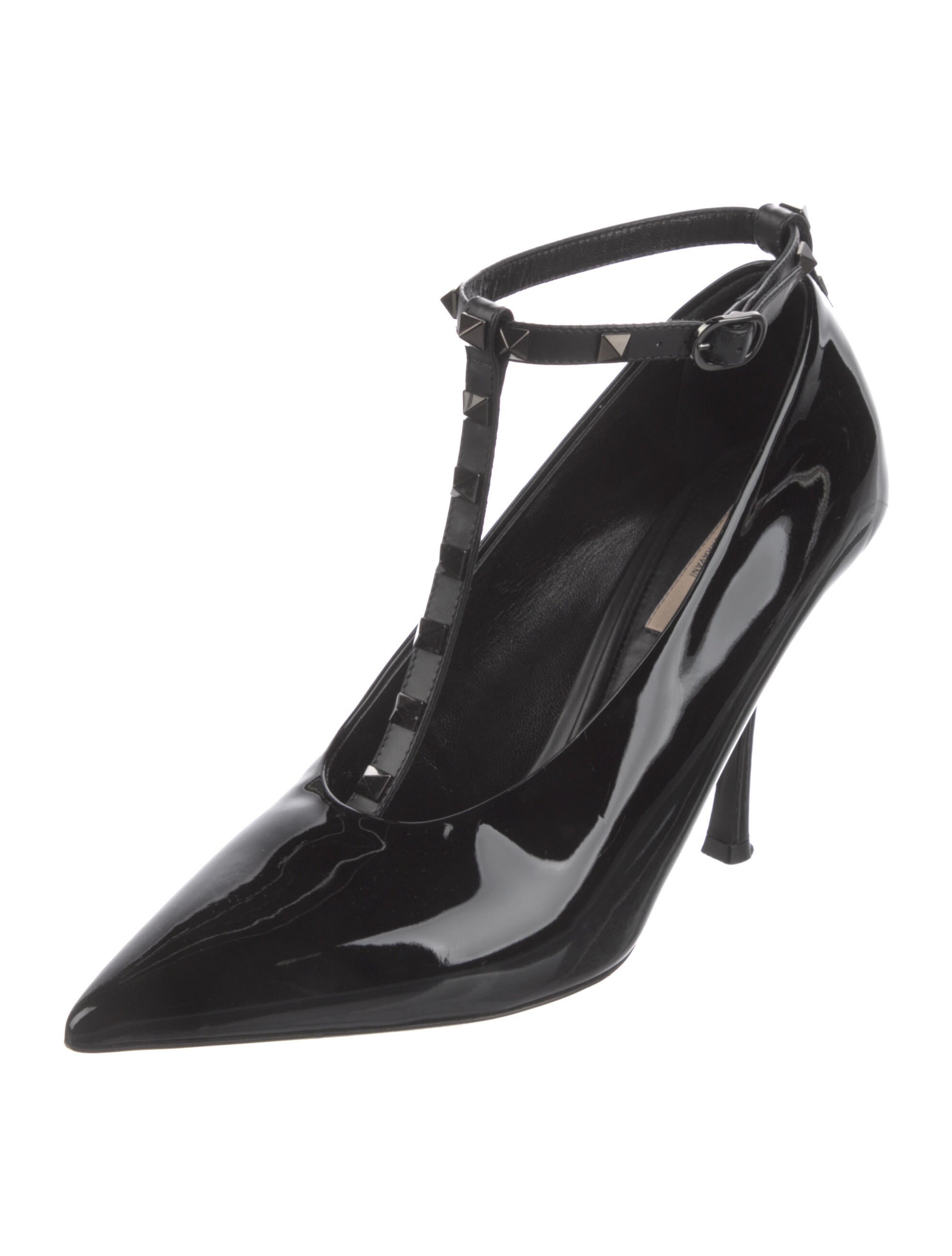 Valentino Patent Leather T-Strap Pumps