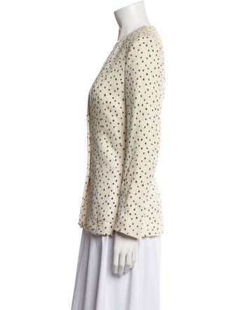Valentino Polka Dot Print Blazer