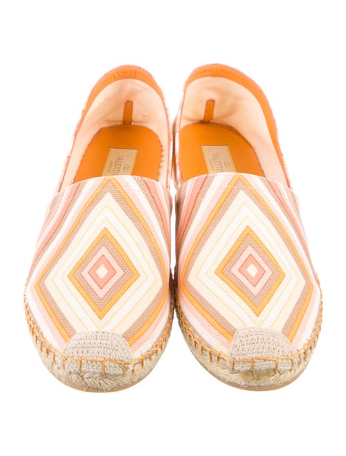 Valentino Primavera Print Canvas Espadrilles