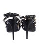 Valentino Rockstud Accents Leather T-Strap Pumps