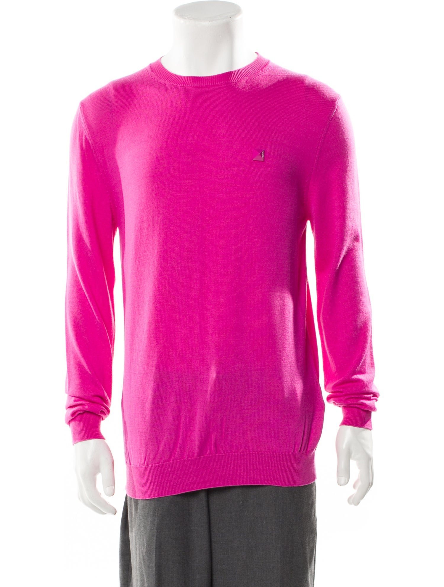 Valentino Virgin Wool Crew Neck Pullover