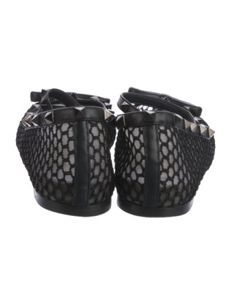 Valentino Mesh Studded Accents Flats