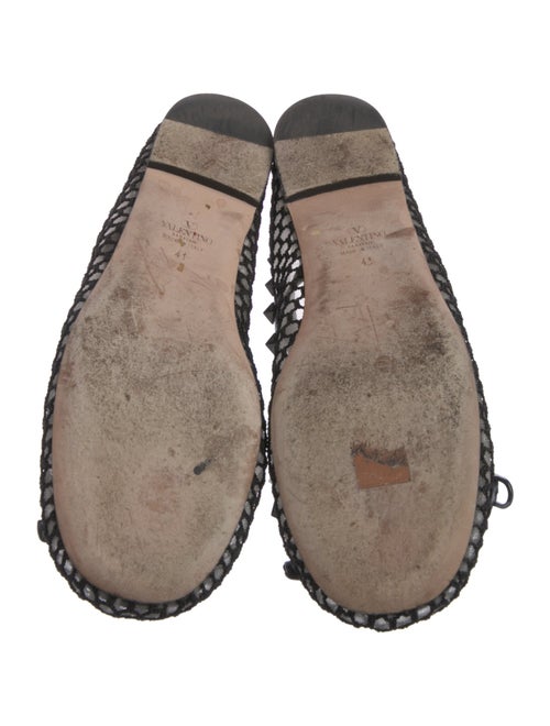 Valentino Mesh Studded Accents Flats
