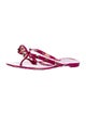 Valentino Rockstud Accents Rubber Flip Flops