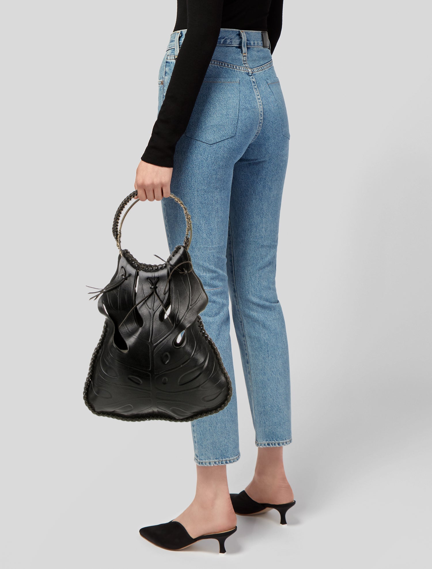 Valentino Leather Top Handle Bag