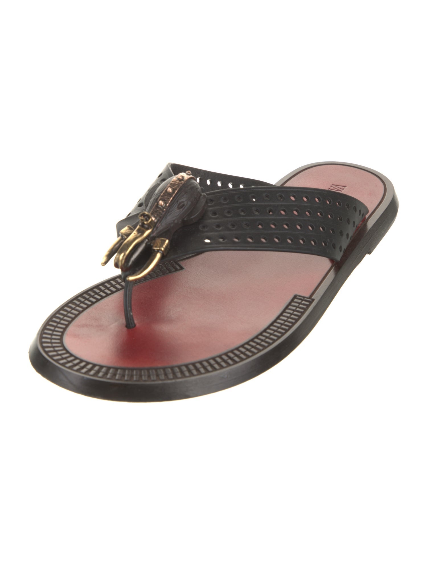 Valentino Leather Slides