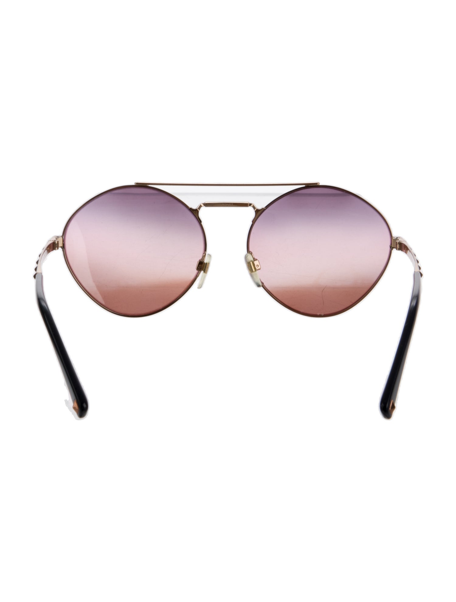 Valentino Rockstud Accents Aviator Sunglasses