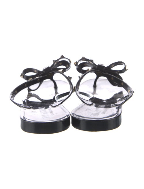 Valentino Rockstud Accents Rubber Slides