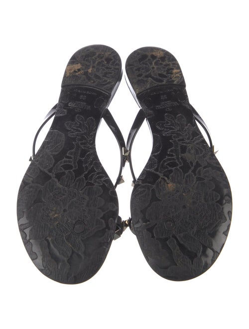 Valentino Rockstud Accents Rubber Slides