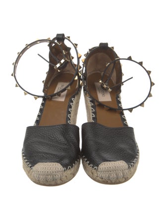 Valentino Leather Studded Accents D'Orsay Pumps