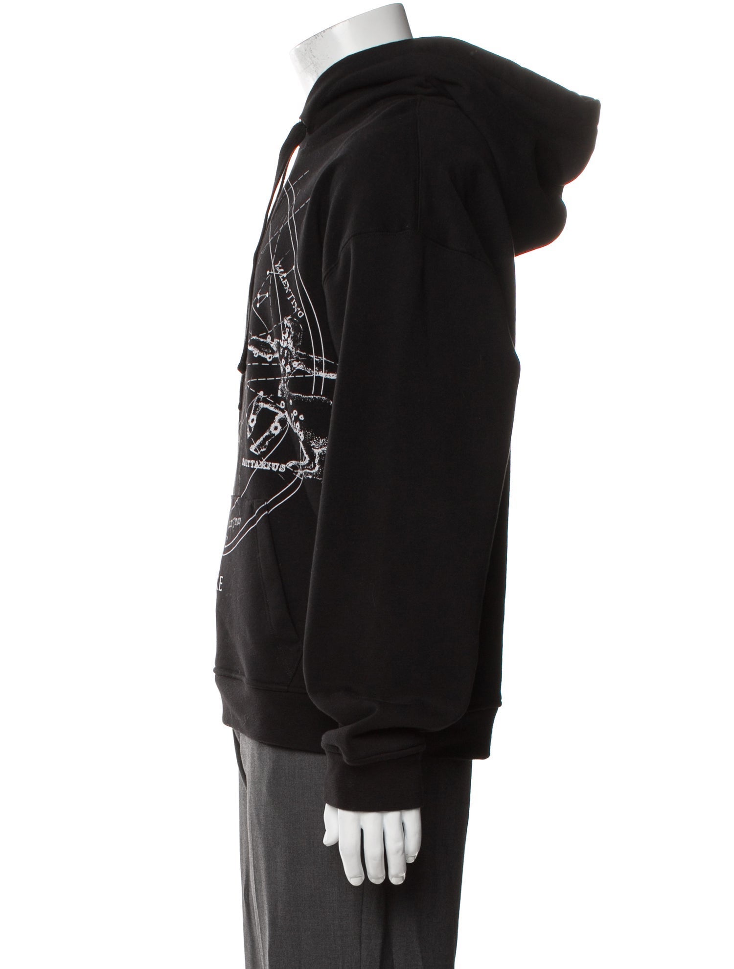 Valentino Graphic Print Crew Neck Hoodie