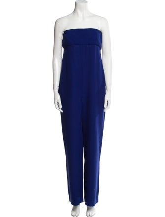 Valentino Silk Strapless Jumpsuit