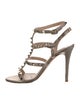 Valentino Rockstud Accents Leather Gladiator Sandals