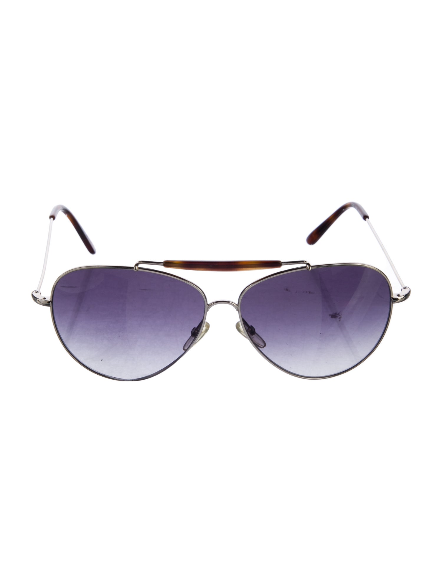 Valentino Rockstud Accents Aviator Sunglasses