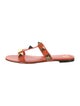 Valentino Rockstud Accents Leather Slides