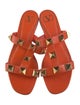 Valentino Rockstud Accents Leather Slides