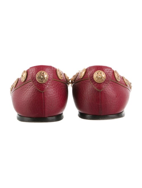 Valentino Leather Studded Accents Flats