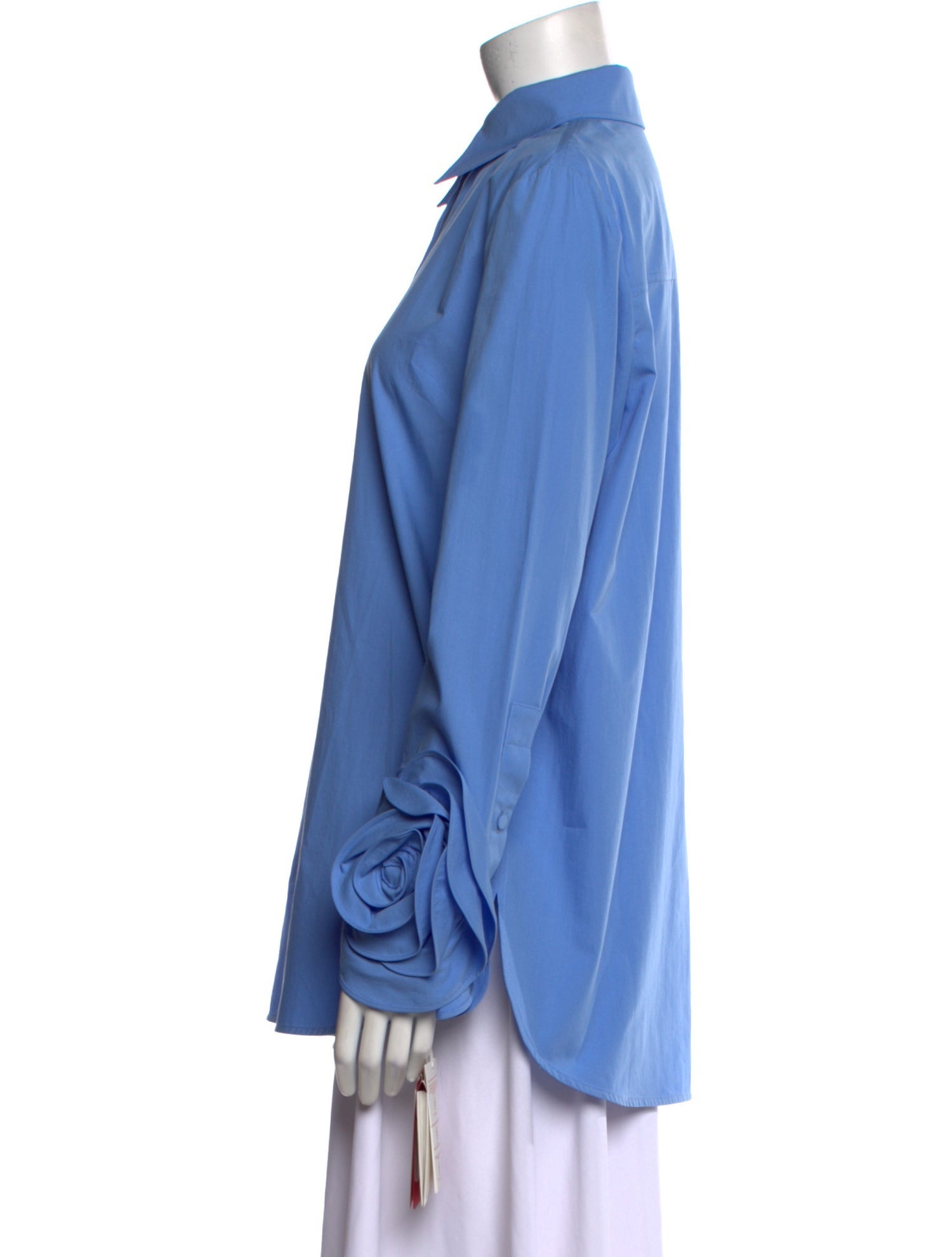 Valentino Long Sleeve Button-Up Top