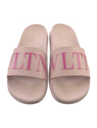 Valentino Rubber Printed Slides