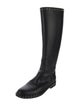 Valentino Rockstud Accents Leather Riding Boots