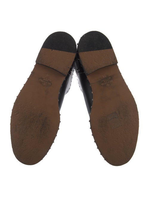 Valentino Rockstud Accents Leather Riding Boots