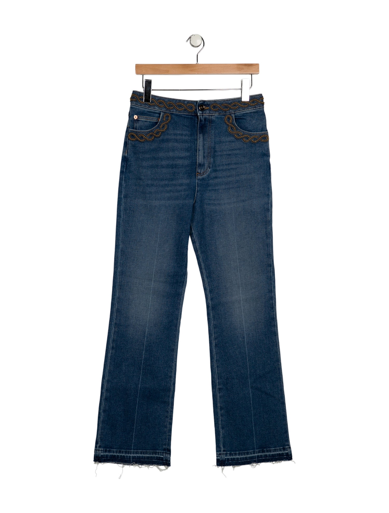 Valentino High-Rise Wide Leg Jeans