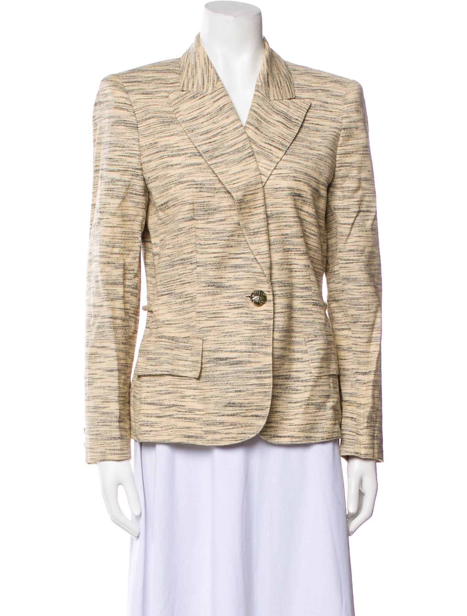 Valentino Wool Striped Blazer