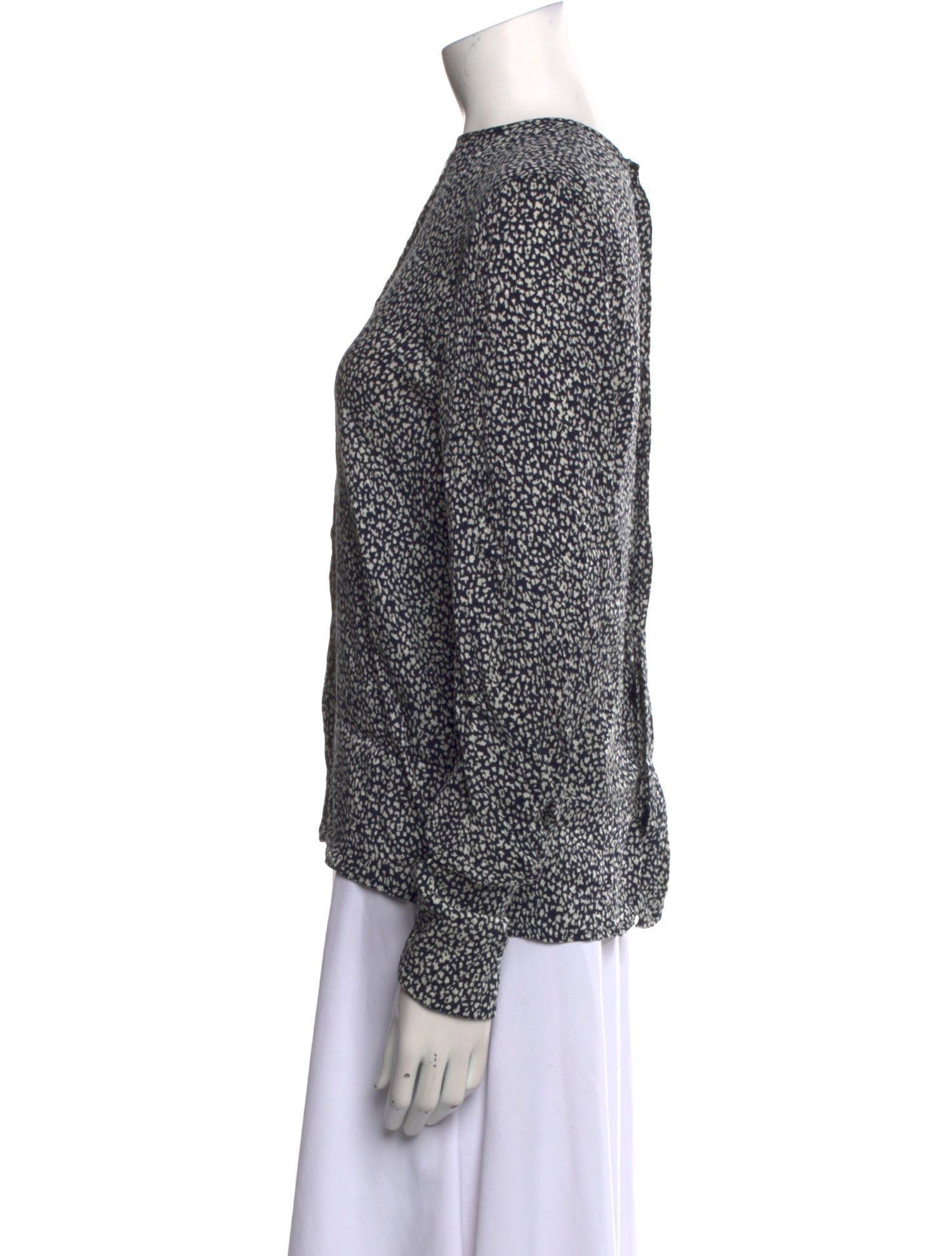 Valentino Silk Floral Print Blouse