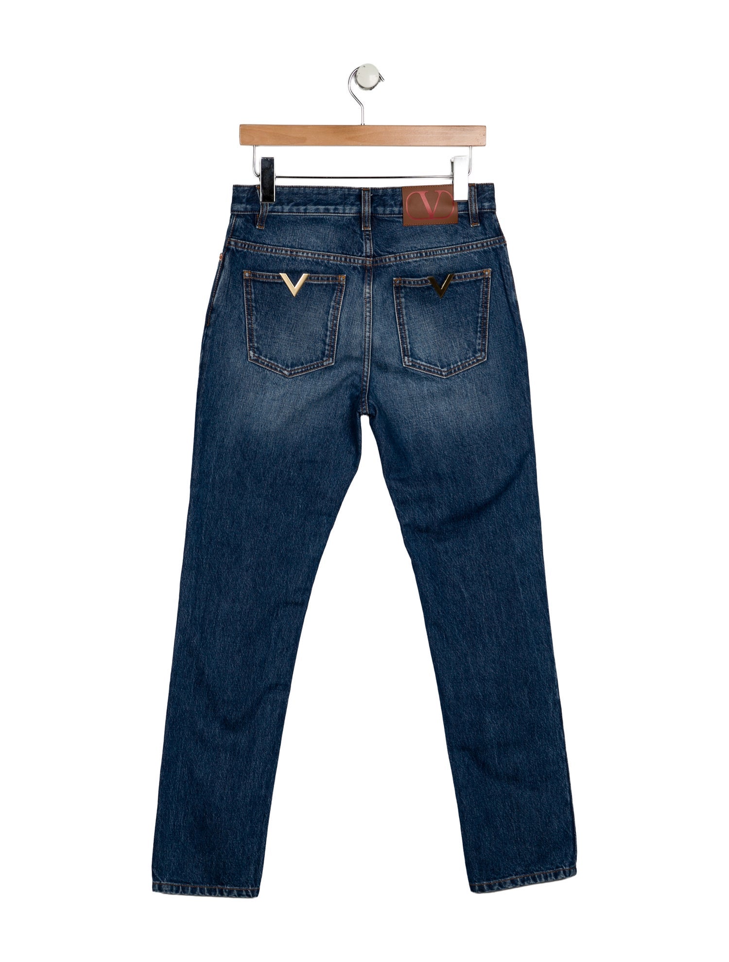 Valentino High-Rise Straight Leg Jeans w/ Tags