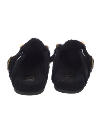 Valentino Rockstud Accents Leather Mules