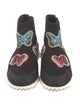 Valentino Printed Embroidered Accent Sock Sneakers