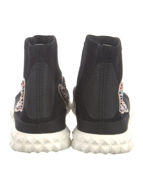 Valentino Printed Embroidered Accent Sock Sneakers
