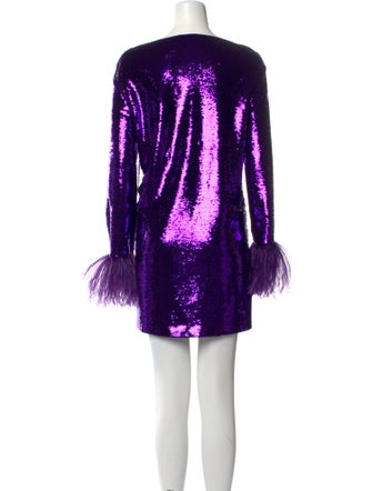 Valentino Bateau Neckline Mini Dress