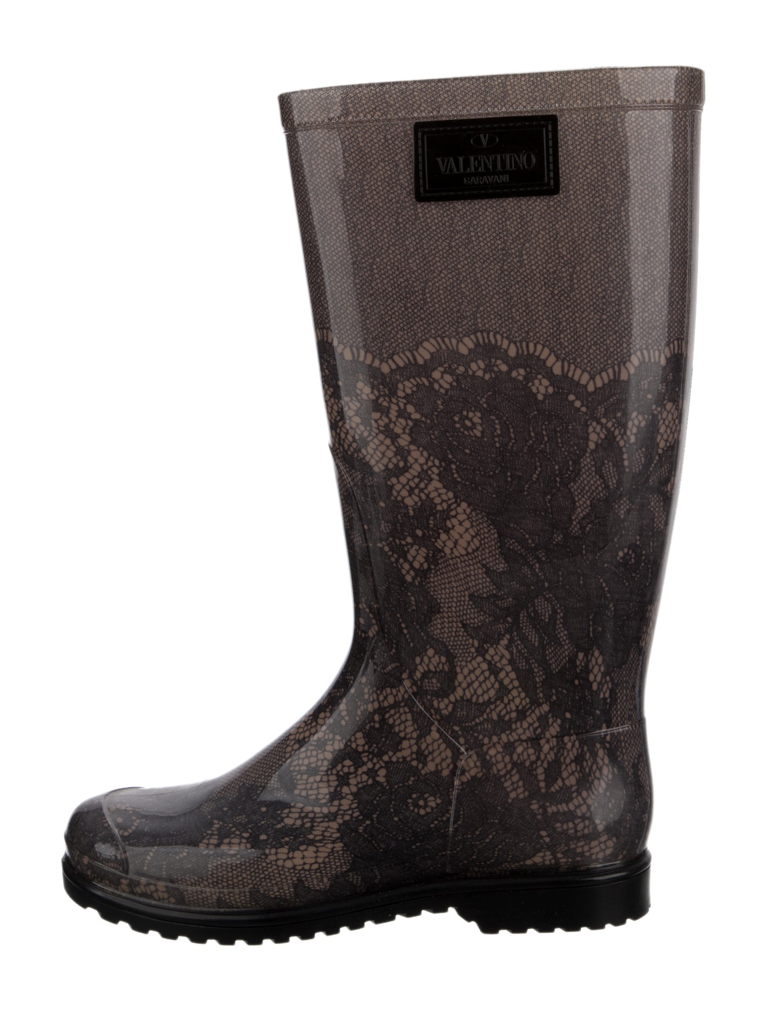 Valentino Rubber Printed Rain Boots