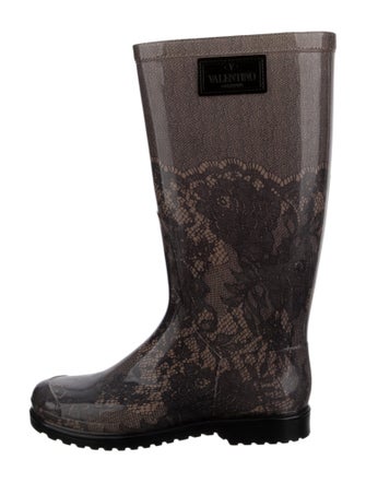 Valentino Rubber Printed Rain Boots