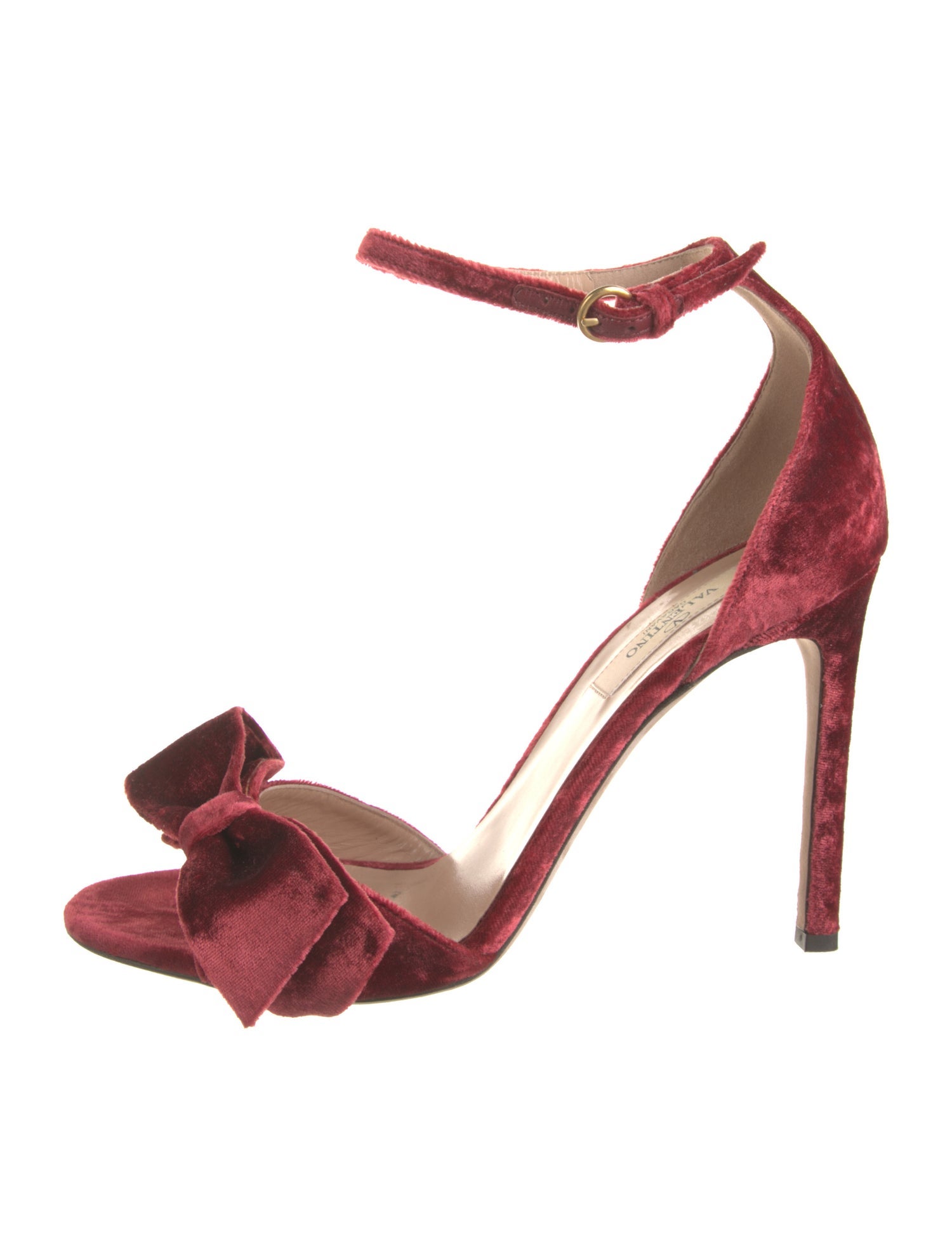 Valentino Velvet Bow Accents Sandals