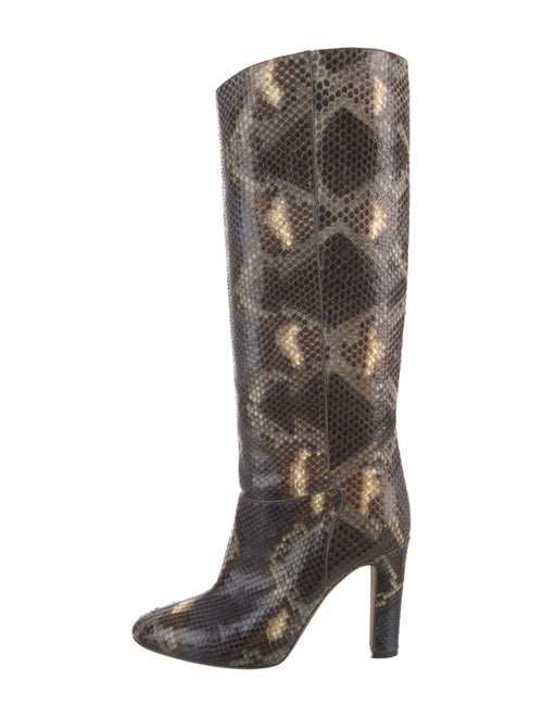Valentino Python Animal Print Boots