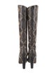 Valentino Python Animal Print Boots