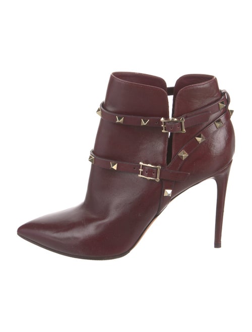 Valentino Rockstud Accents Leather Boots