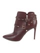 Valentino Rockstud Accents Leather Boots