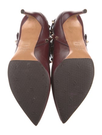 Valentino Rockstud Accents Leather Boots