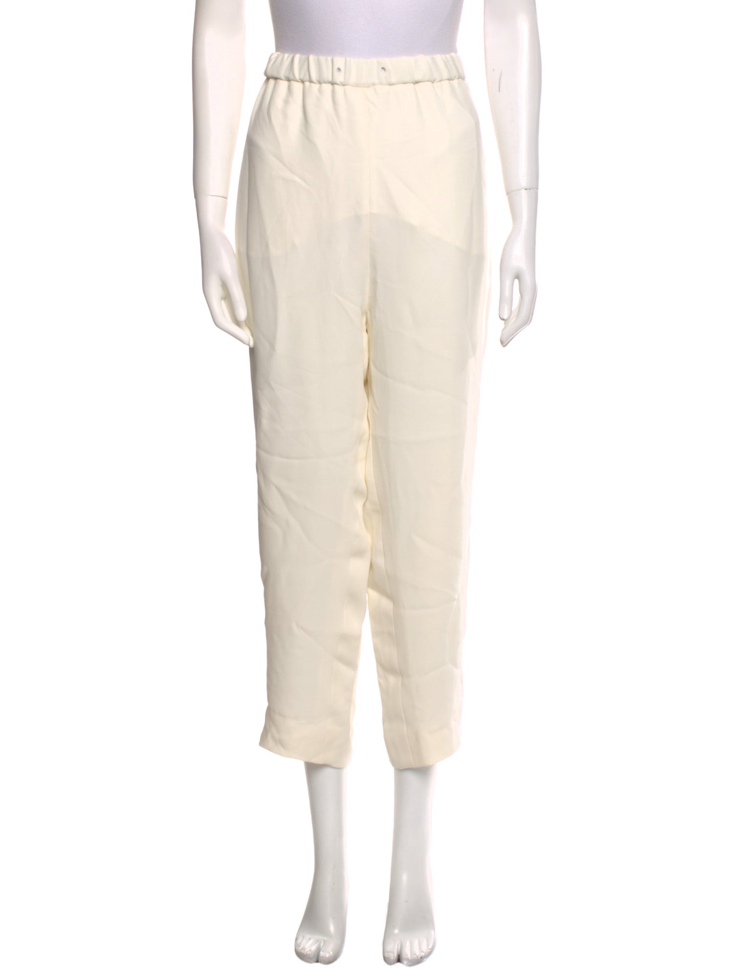 Valentino Silk Straight Leg Pants