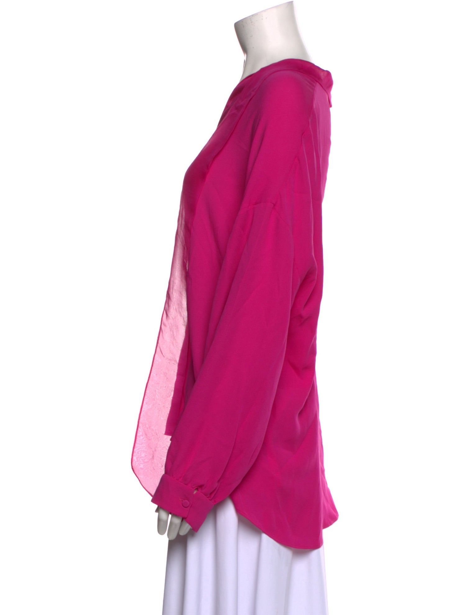 Valentino Silk V-Neck Blouse