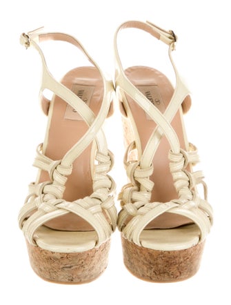 Valentino Patent Leather Espadrilles