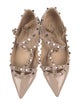Valentino Rockstud Accents Patent Leather Flats