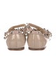 Valentino Rockstud Accents Patent Leather Flats