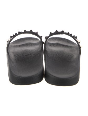 Valentino Rockstud Accents Rubber Slides